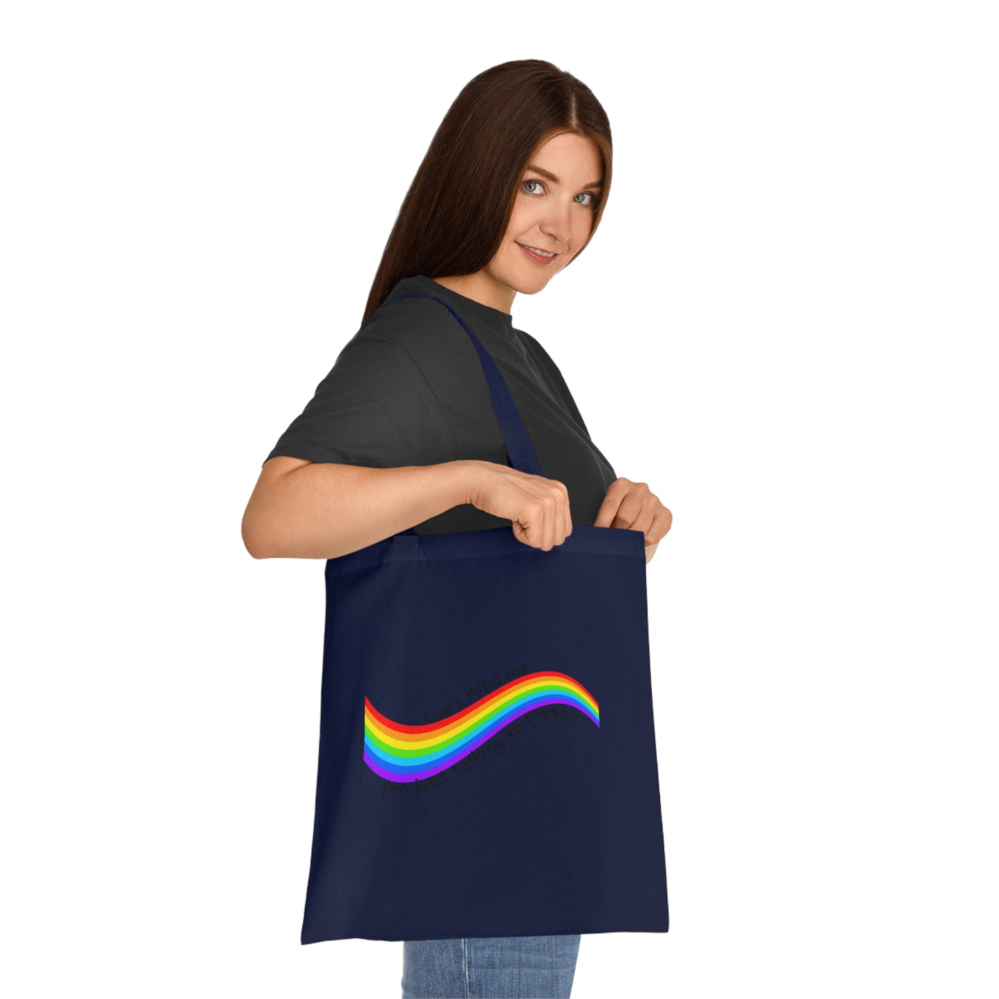 Talking to Myself Rainbow Tote Bag EU