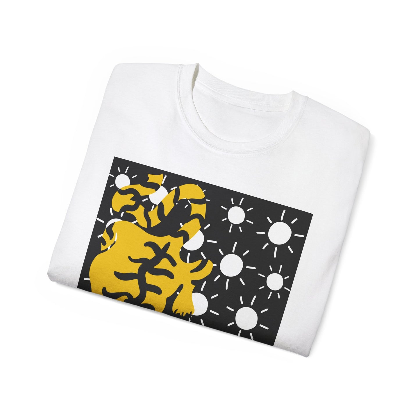 Tiger with White Stars Unisex Ultra Cotton Tee