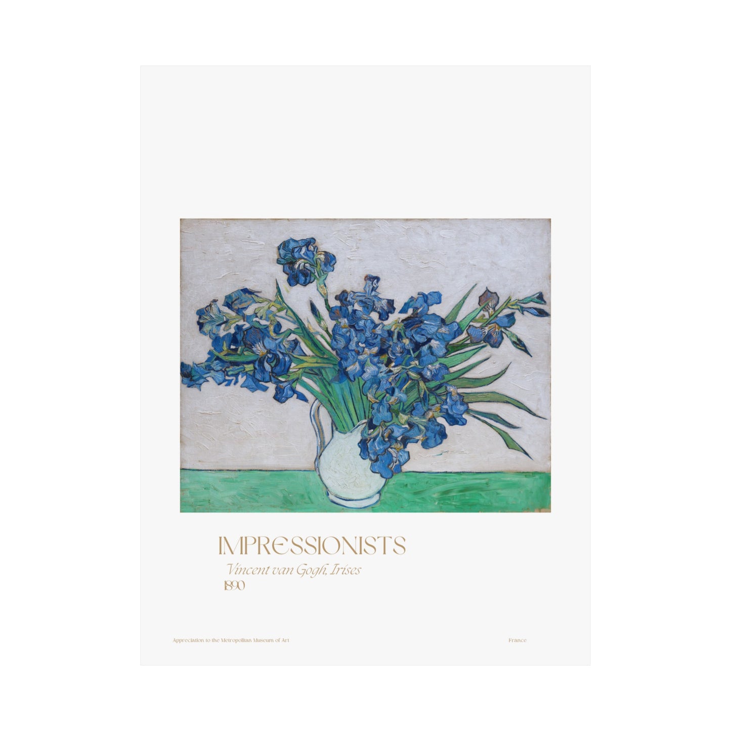 Vincent van Gogh, Irises 1890 Vertical Poster