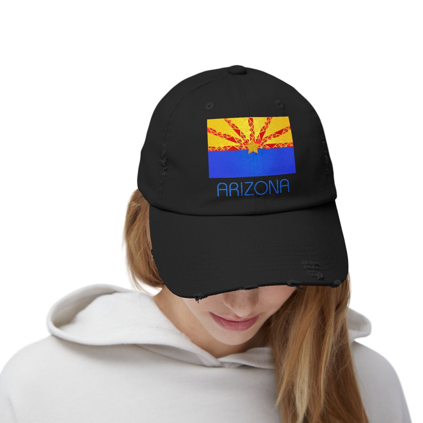 Modern Arizona Unisex Distressed Cap