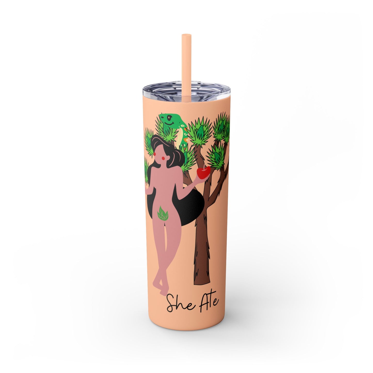 Vaso Eve She Ate con pajita, 20 oz