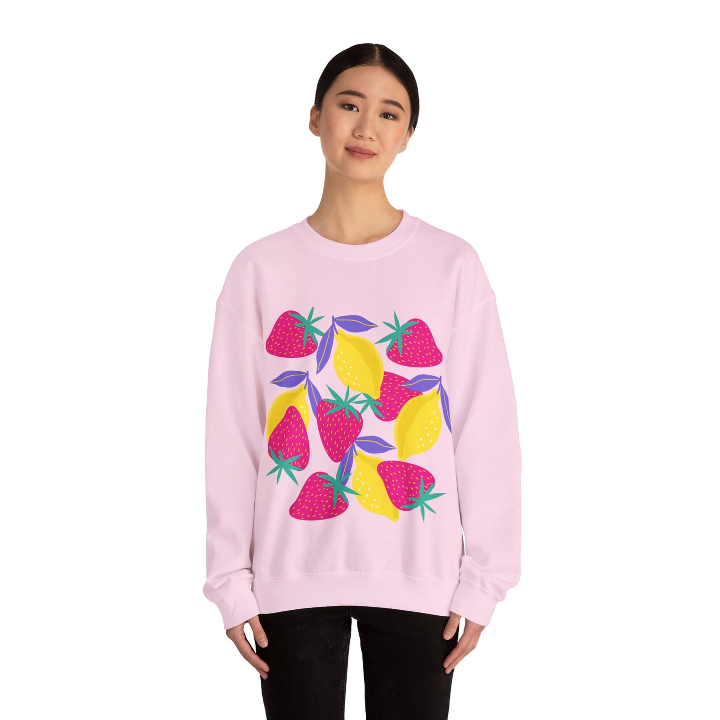 Lemons and Strawberries Unisex Heavy Blend™ Crewneck Sweatshirt EU