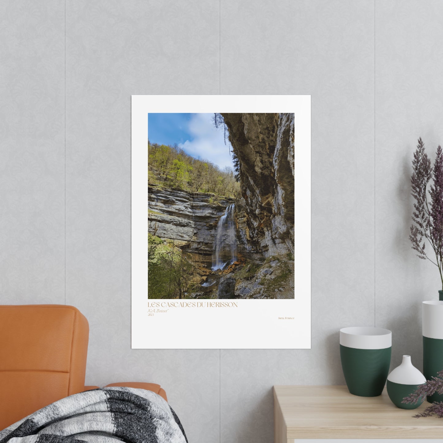 Les Cascades Du Herisson Vertical Posters EU