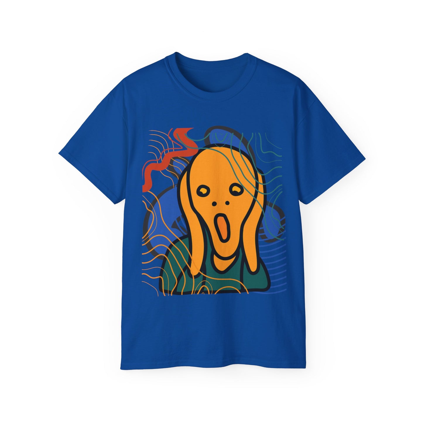 Camiseta unisex de algodón ultrafino Scream and Squiggles de la UE