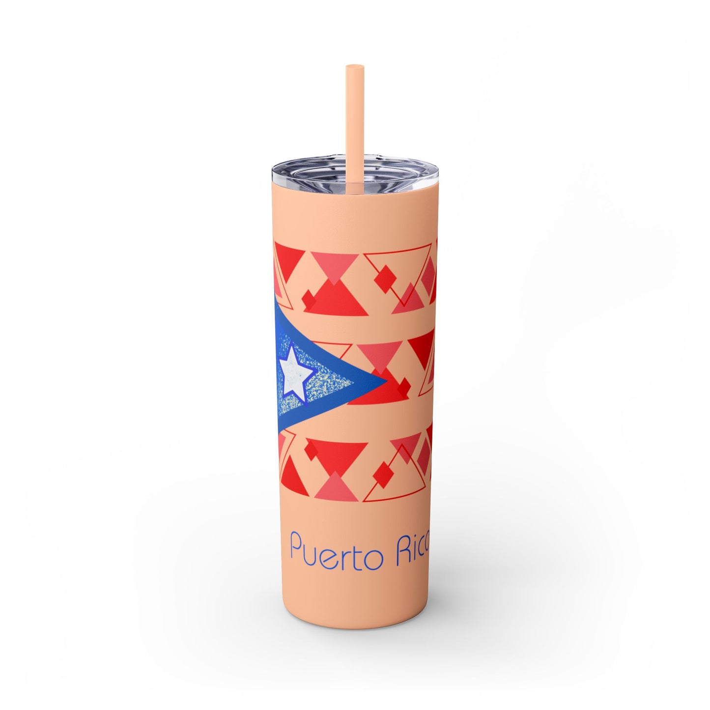 Modern Puerto Rico Tumbler with Straw, 20oz