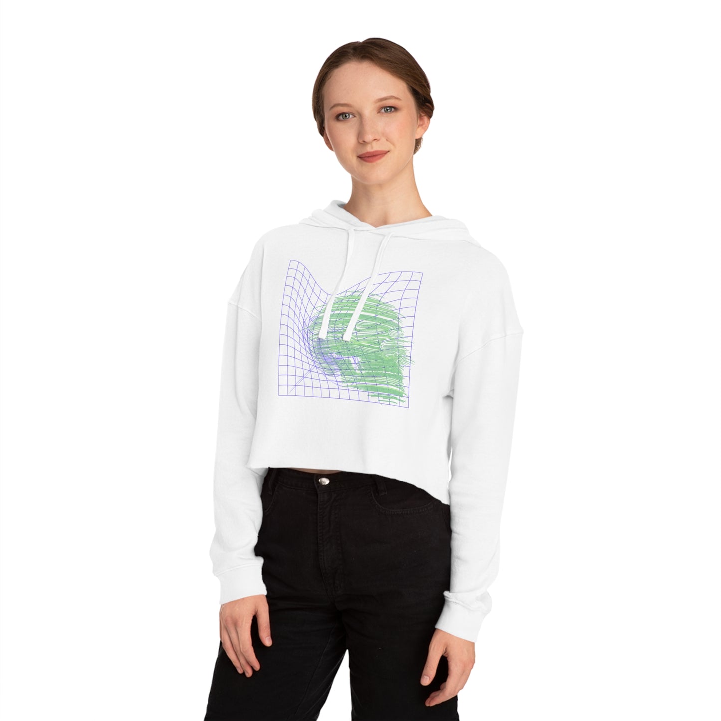 Time and Space Women’s Cropped Hooded Sweatshirt