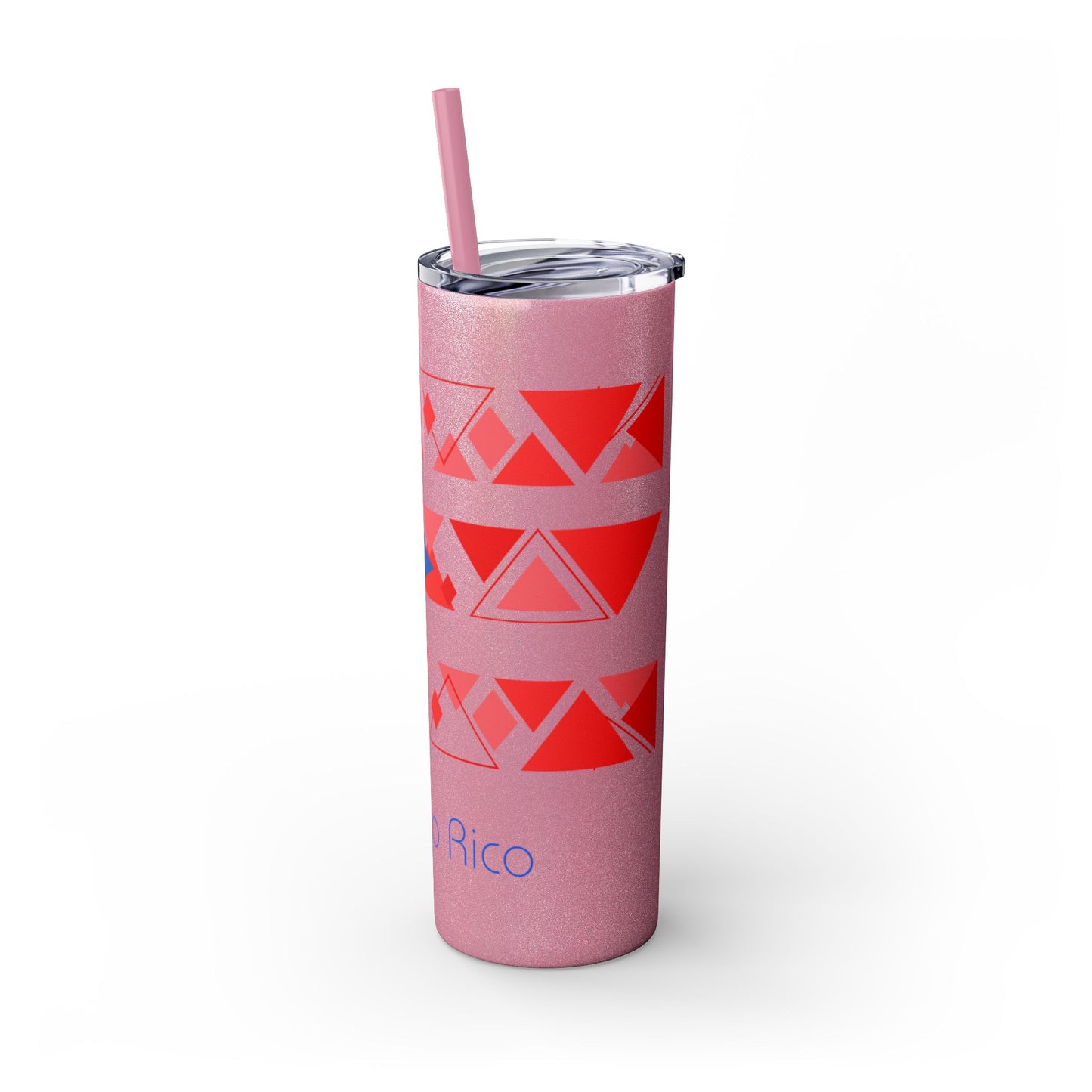 Modern Puerto Rico Tumbler with Straw, 20oz