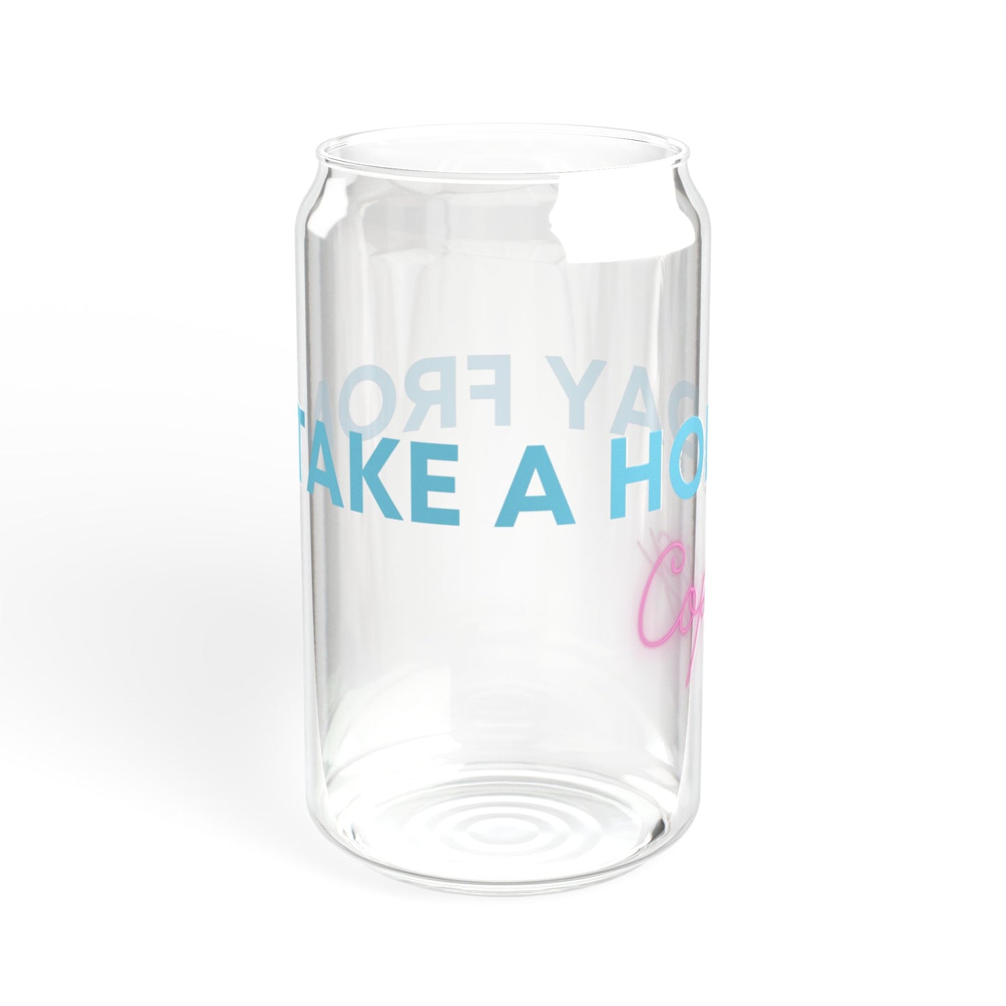 Take A Holiday From Coping Sipper Glass, 16oz