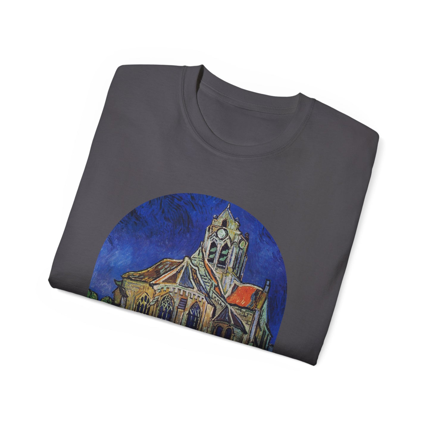 Vincent Van Gogh, The Church at Auvers 1890 Ultra Cotton Tee