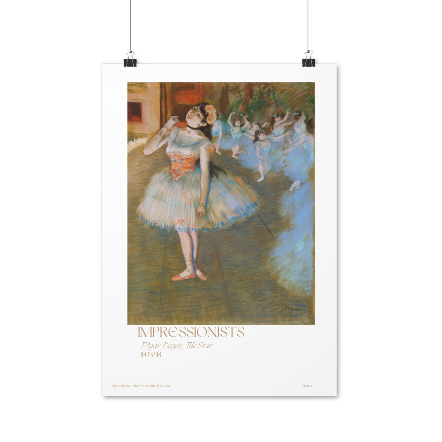 Edgar Degas, The Star 1893/98 Vertical Poster EU