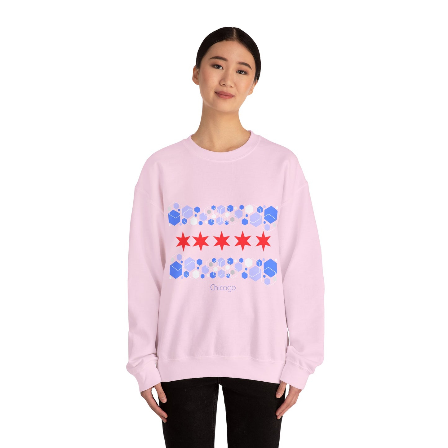 Modern Chicago Unisex Heavy Blend™ Crewneck Sweatshirt EU