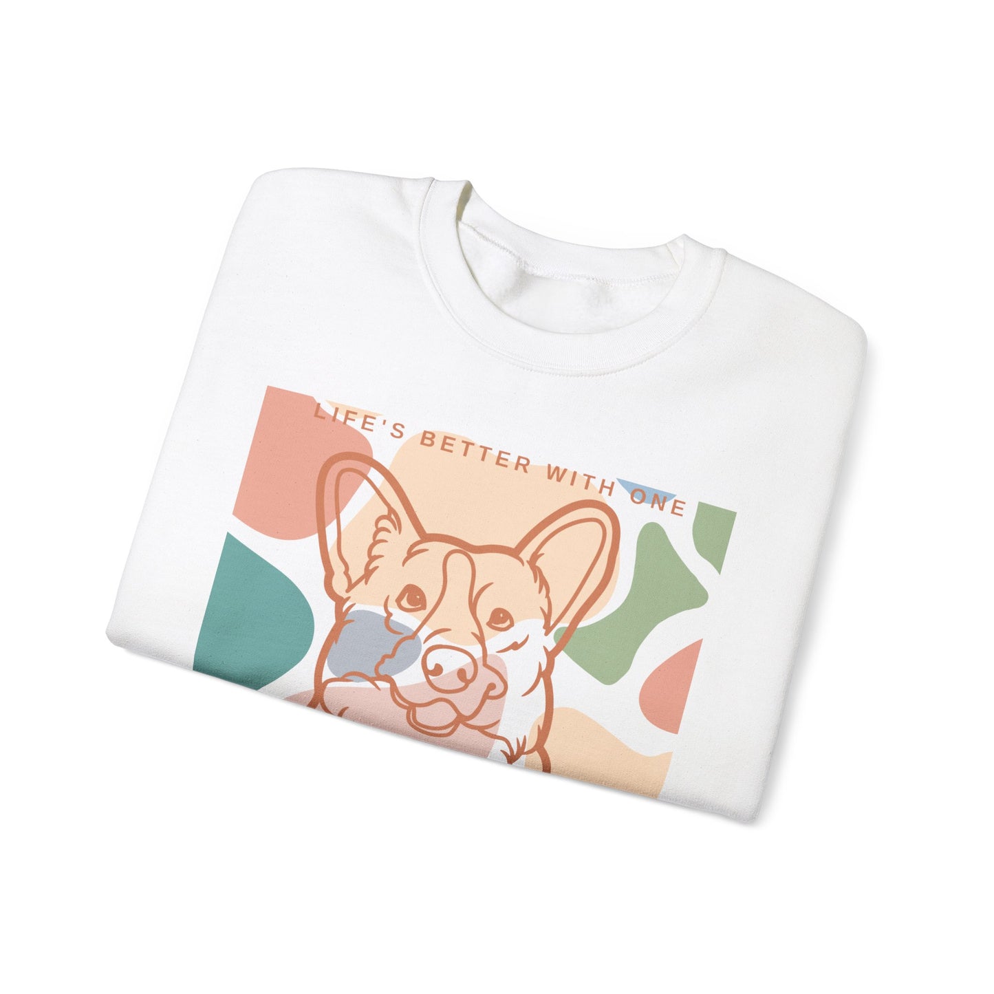 Cute Corgi Unisex Heavy Blend™ Crewneck Sweatshirt Two Sided