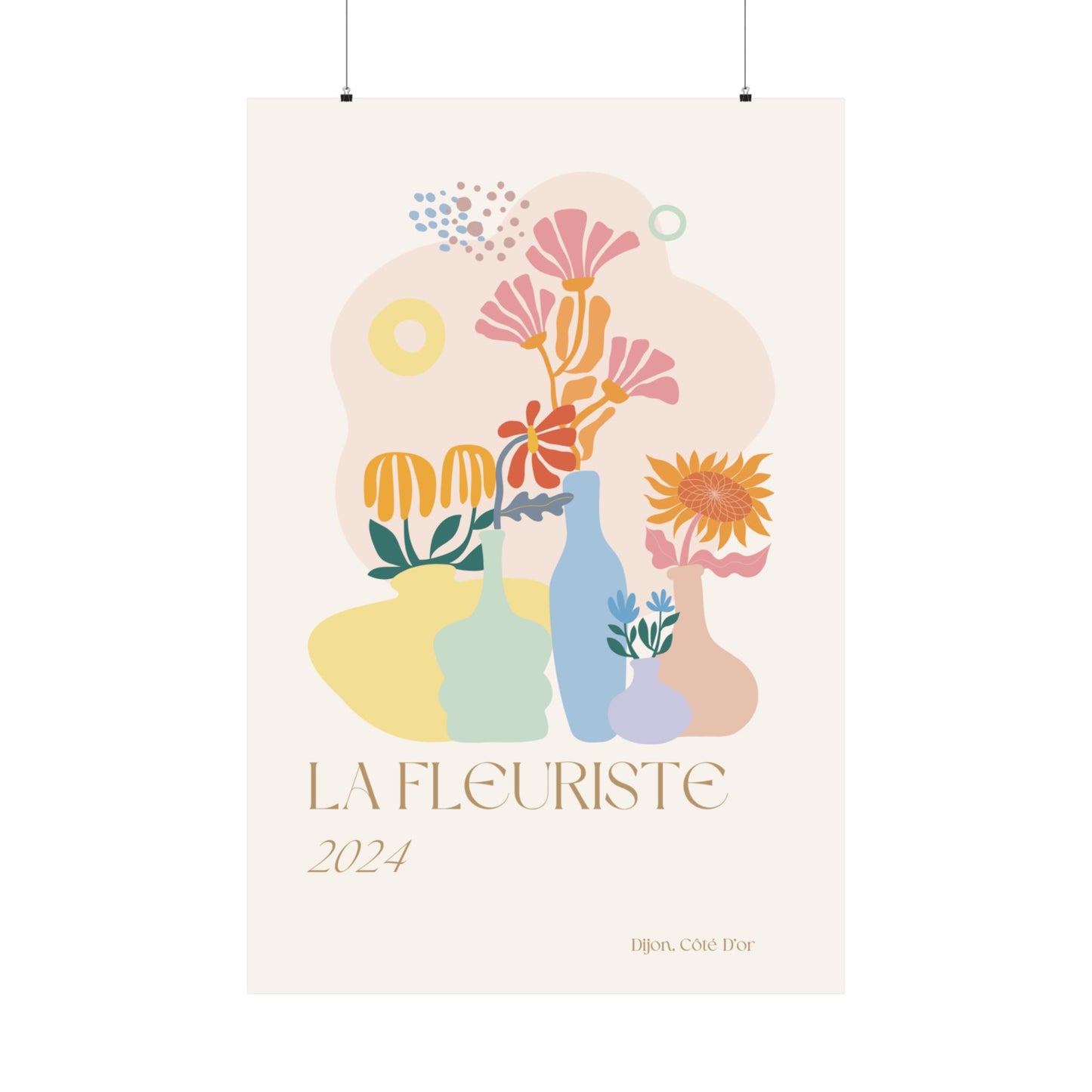 Carteles verticales de La Fleuriste