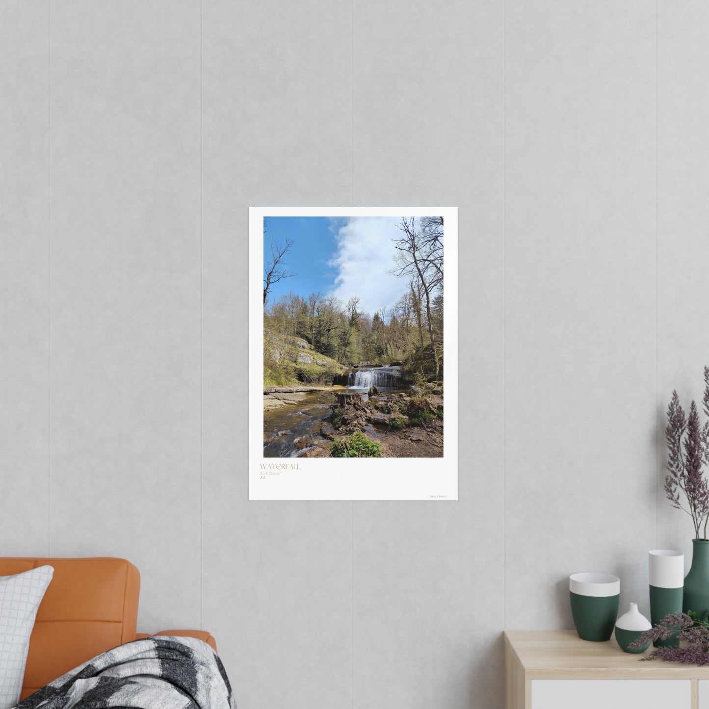 Waterfall Photograph Vertical Posters EU