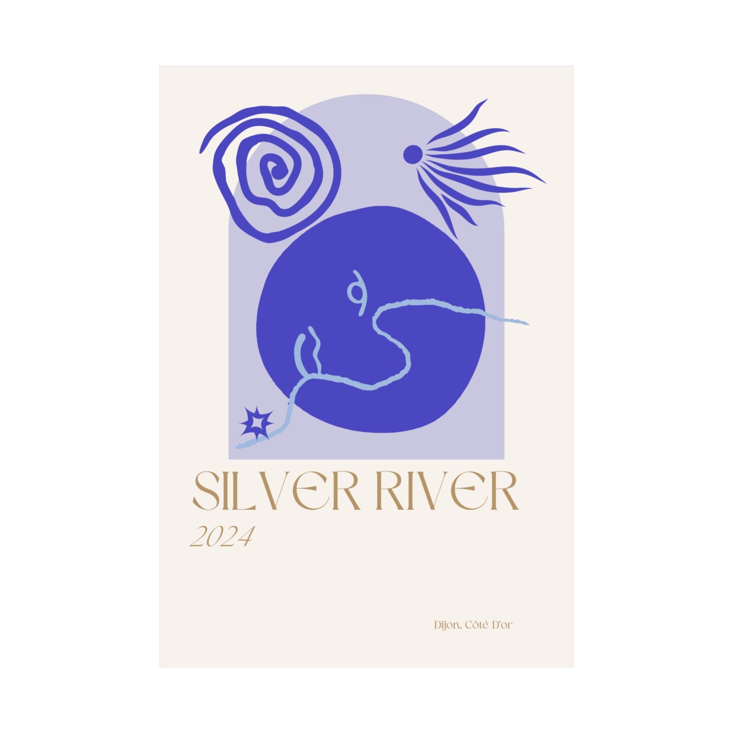 Silver River Vertical Posters