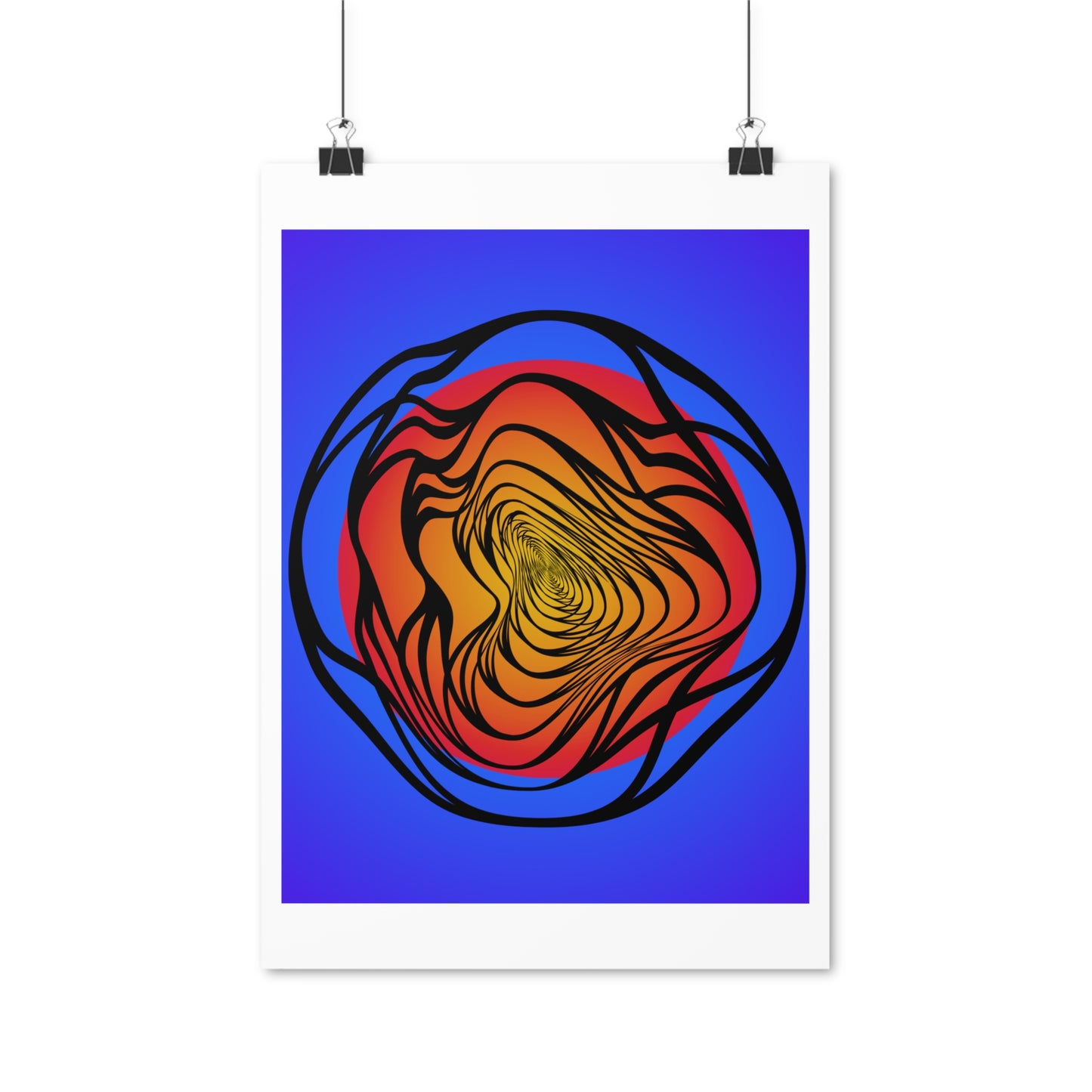 Modern Ripple Vertical Posters EU