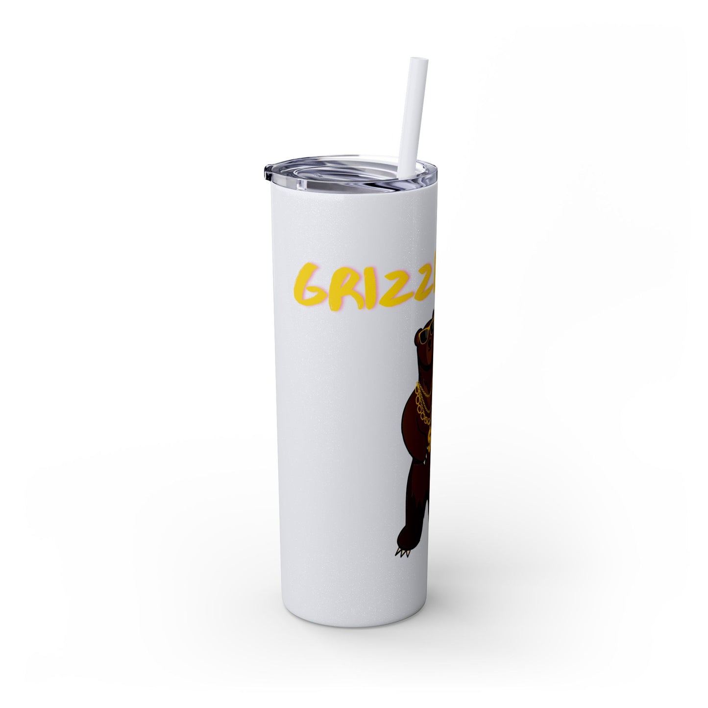 Grizzly Rizz Bear Tumbler with Straw, 20oz