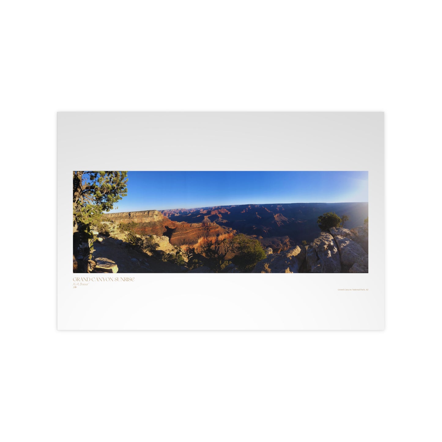 Grand Canyon Sunrise Matte Photograph Horizontal Posters EU