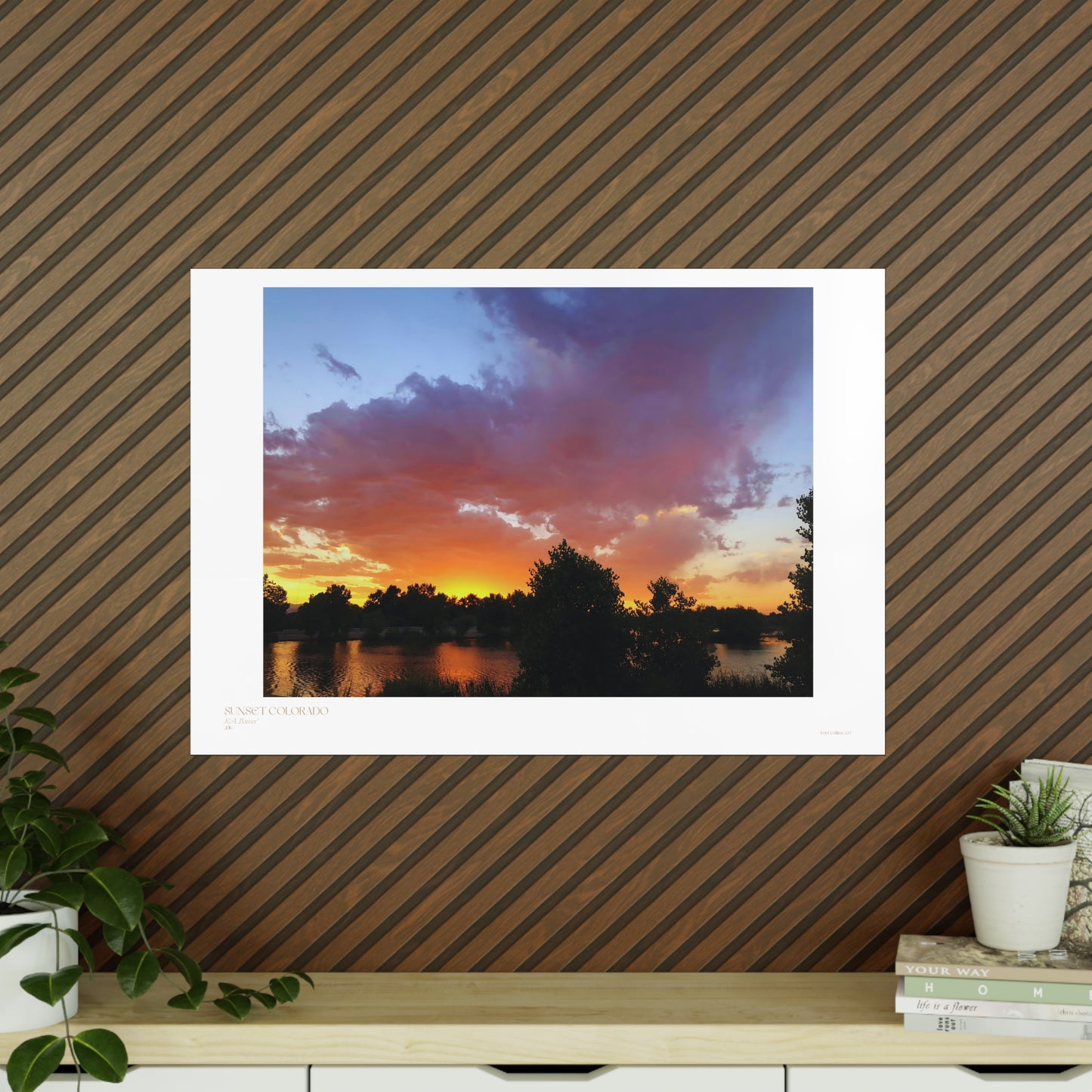 Sunset Colorado Matte Photograph Horizontal Posters EU