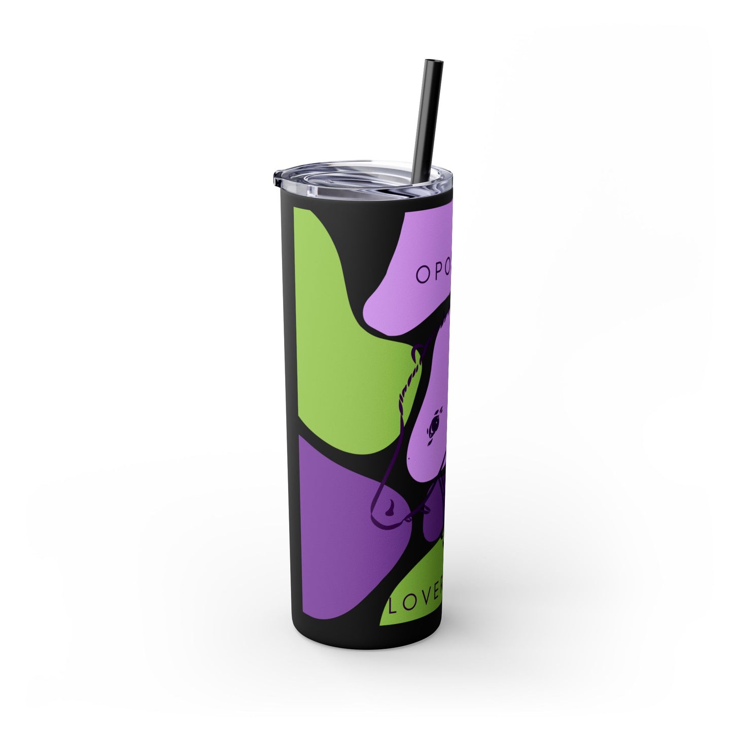 Opossum Club Tumbler with Straw, 20oz