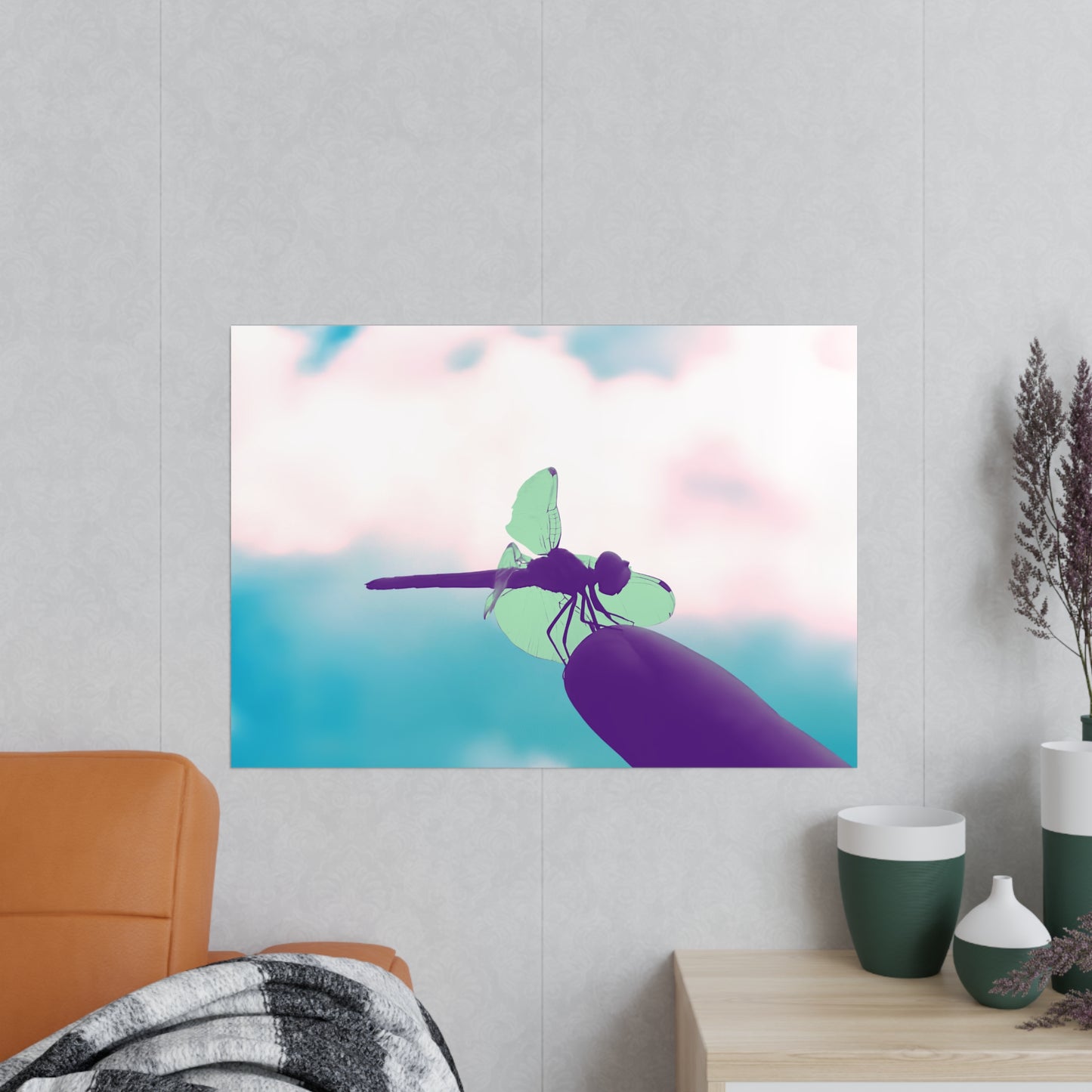 Dragonfly Dreamy Matte Photograph Horizontal Posters EU