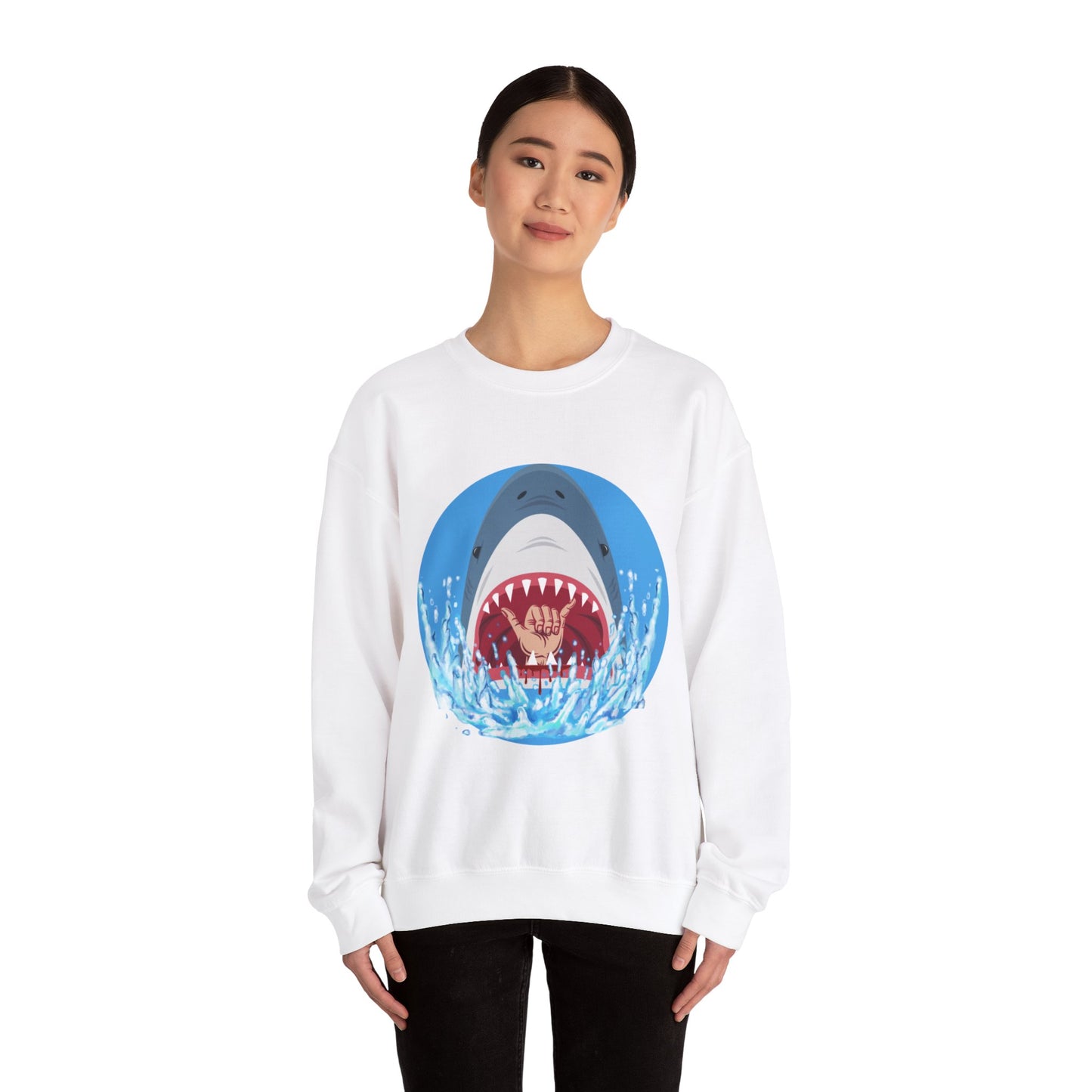 Surfin' Shark Unisex Heavy Blend™ Crewneck Sweatshirt