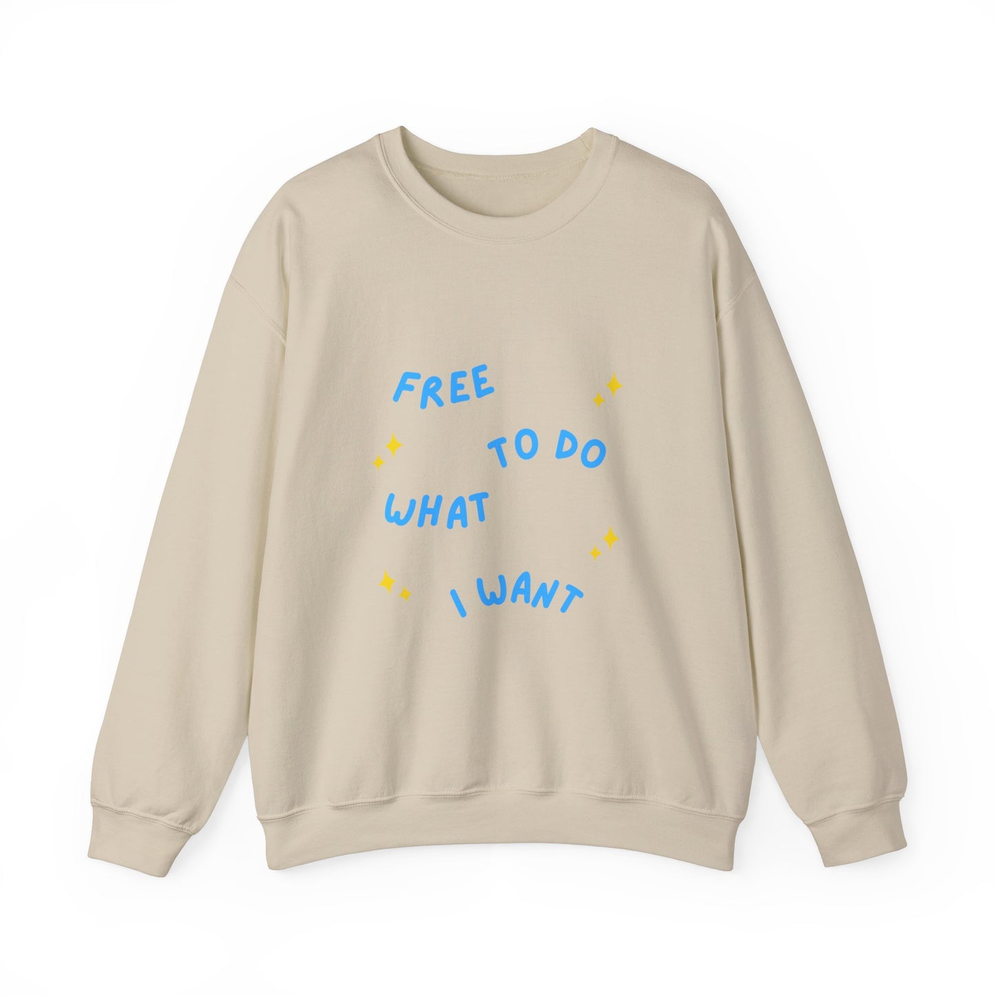 Free To Do What I Want Unisex Heavy Blend™ Crewneck Sweatshirt EU