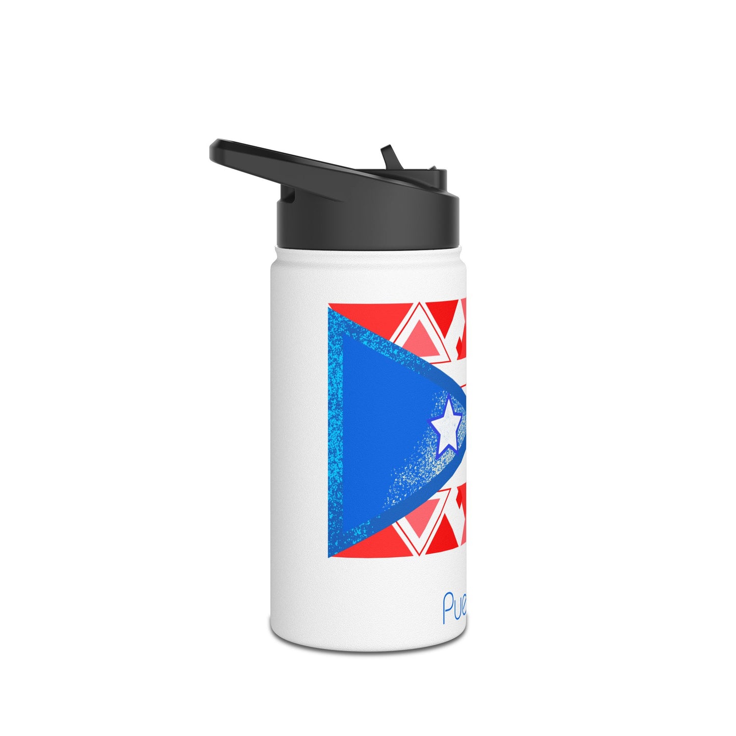 Modern Puerto Rico Stainless Steel Water Bottle, Standard Lid