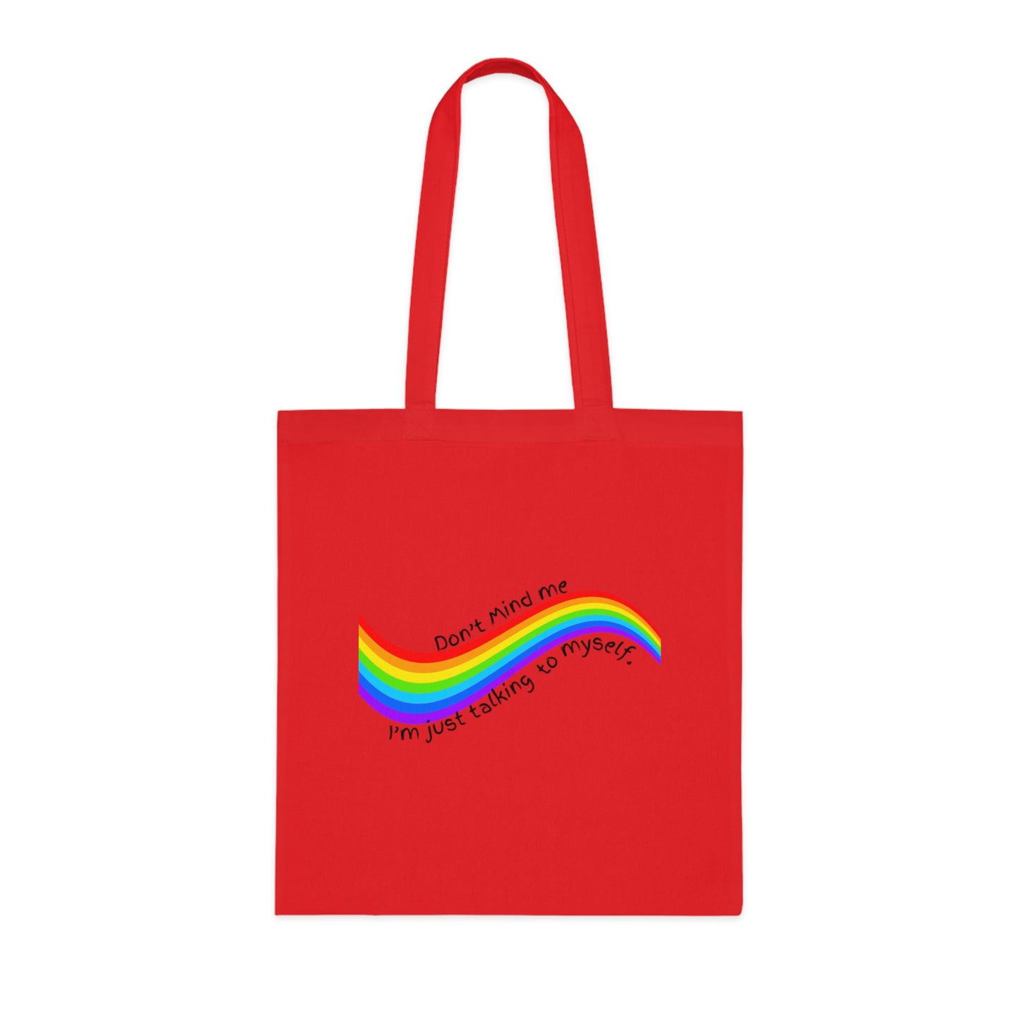 Talking to Myself Rainbow Tote Bag EU