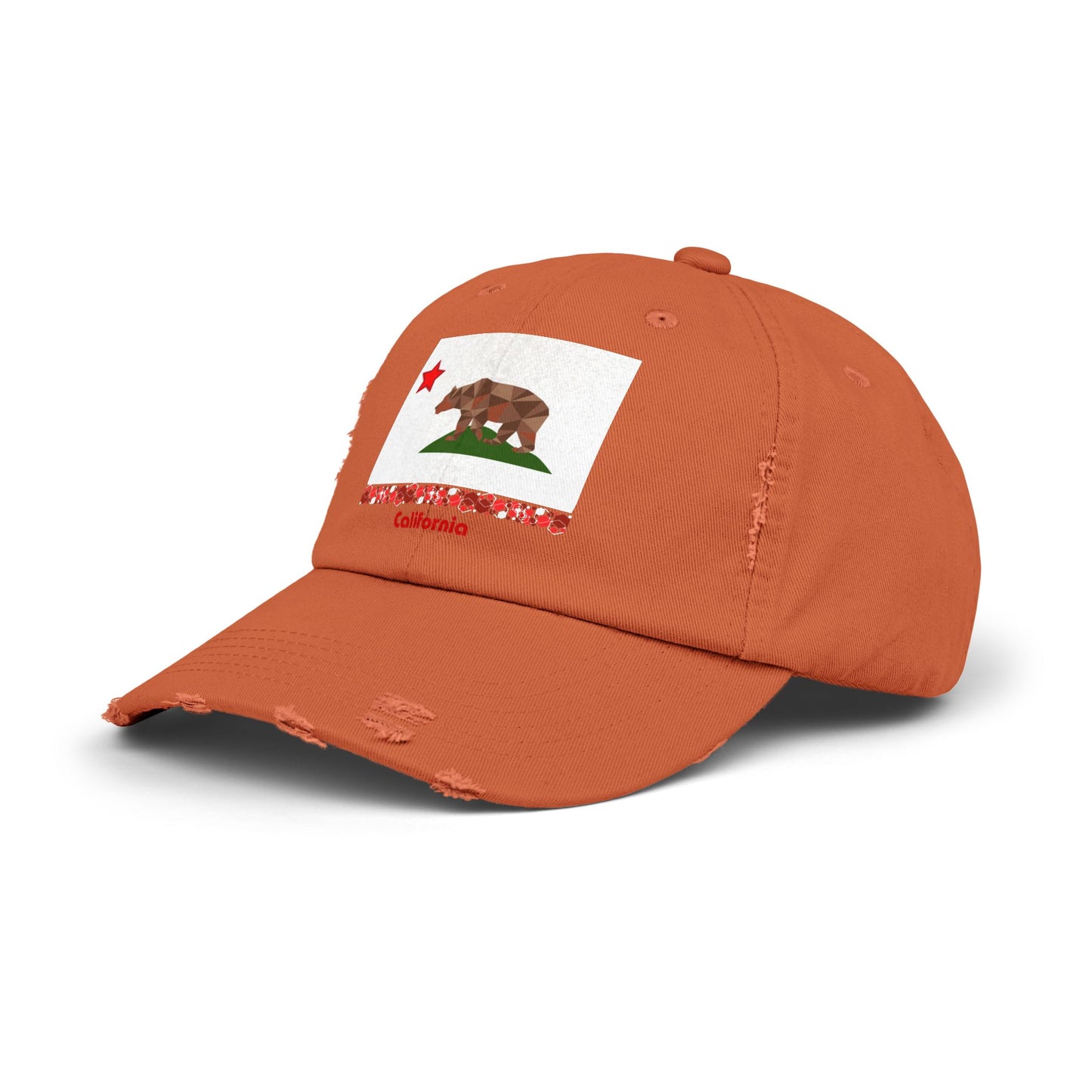 Modern California Unisex Distressed Cap