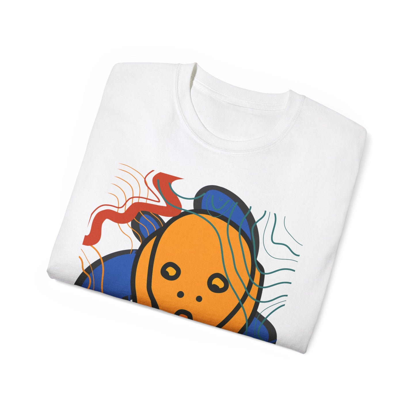 Camiseta unisex de algodón ultrafino Scream and Squiggles de la UE