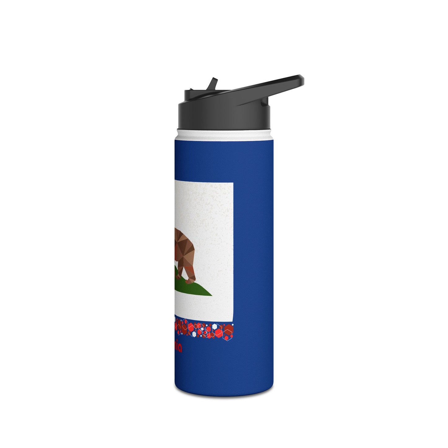 Modern California Stainless Steel Water Bottle, Standard Lid