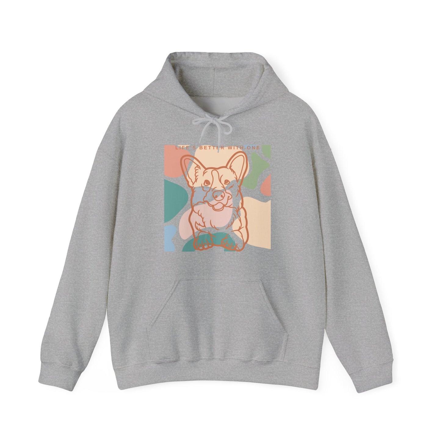 Cute Corgi Unisex Heavy Blend™ Hooded Sweatshirt EU