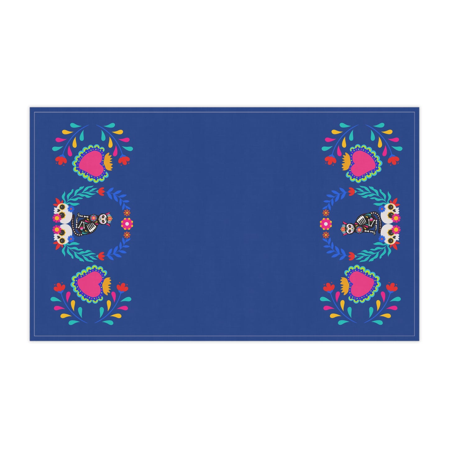 Dia De La Kittie Blue Towels cotton