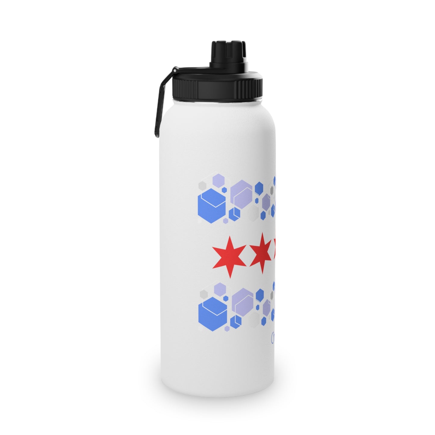 Modern Chicago Stainless Steel Water Bottle, Standard Lid EU