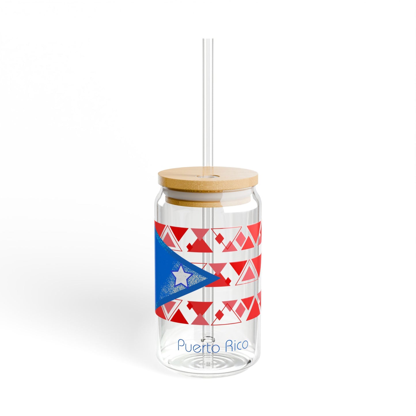 Modern Puerto Rico Sipper Glass, 16oz