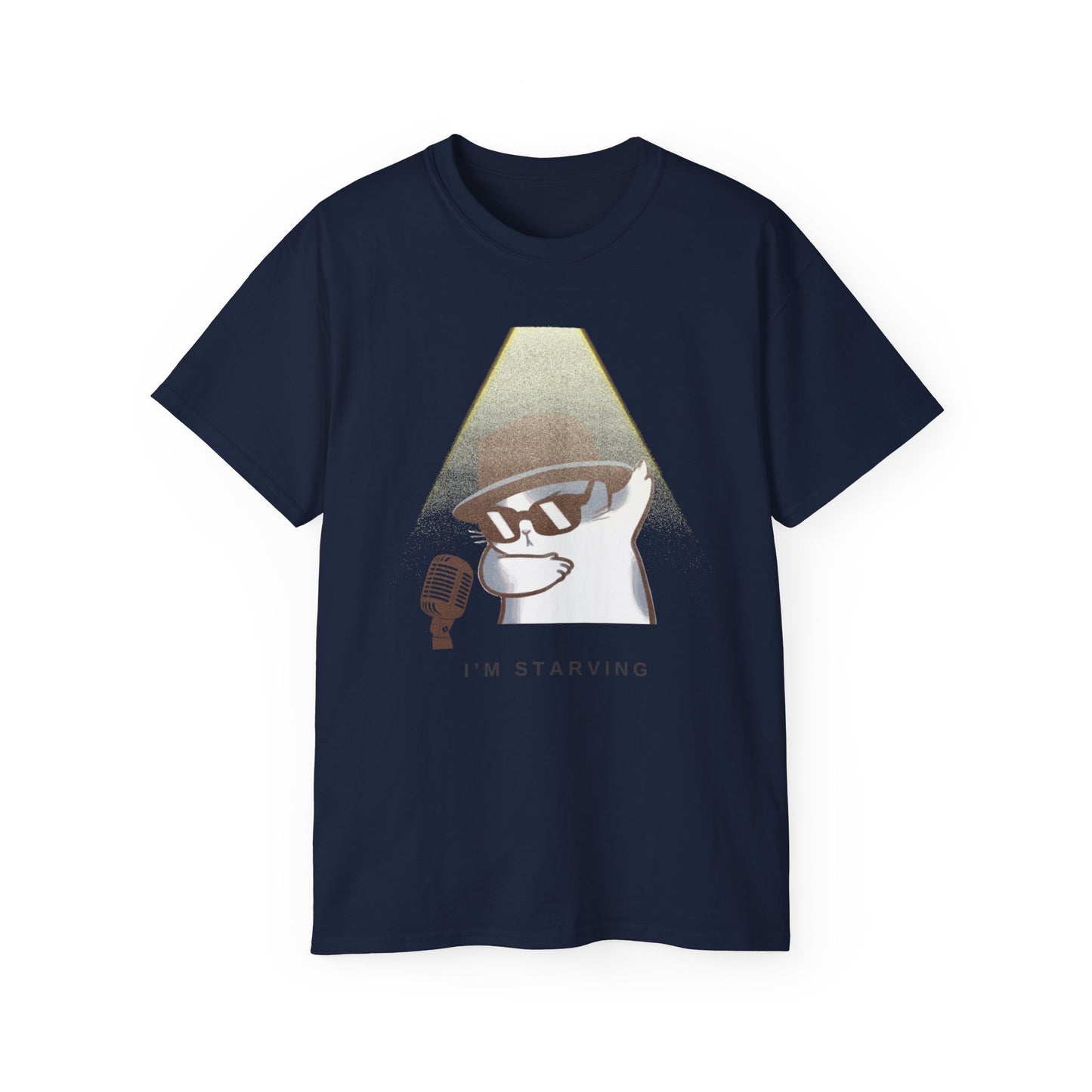 Camiseta unisex de algodón ultrafino Blues Cat de la UE 