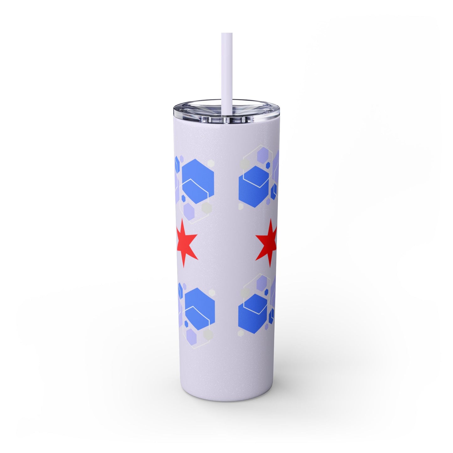 Modern Chicago Tumbler with Straw, 20oz