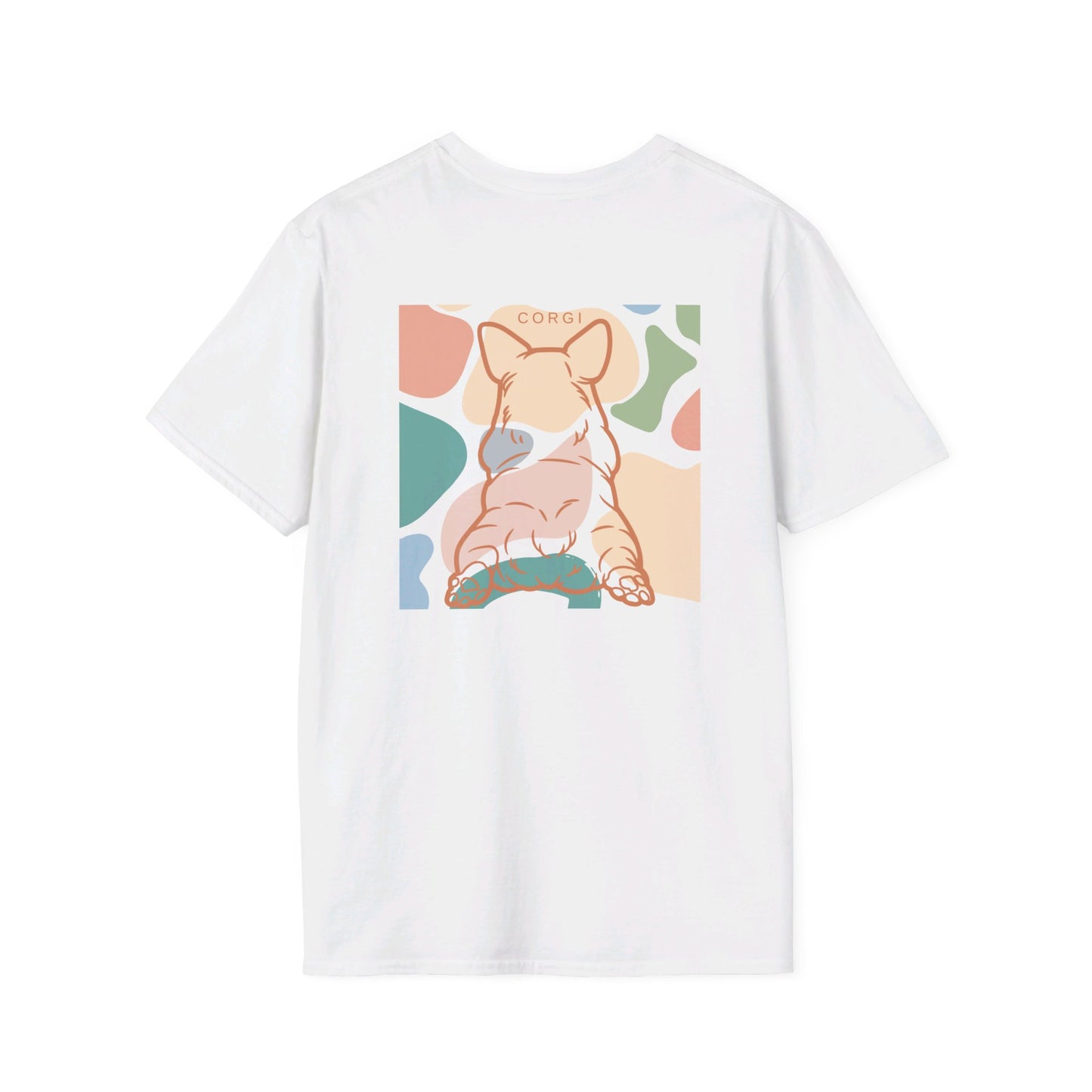 Cute corgi Unisex Softstyle T-Shirt Two Sided