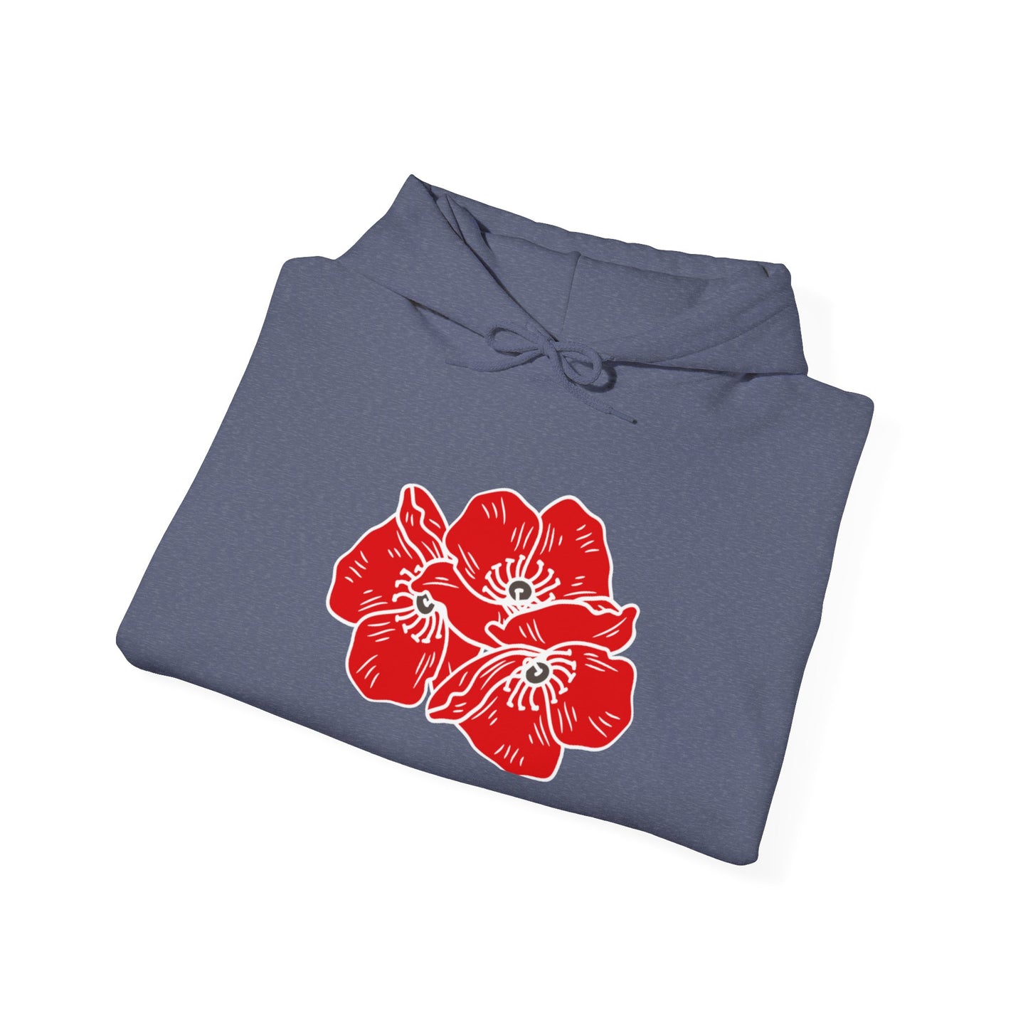 Sudadera con capucha unisex Poppies Heavy Blend™