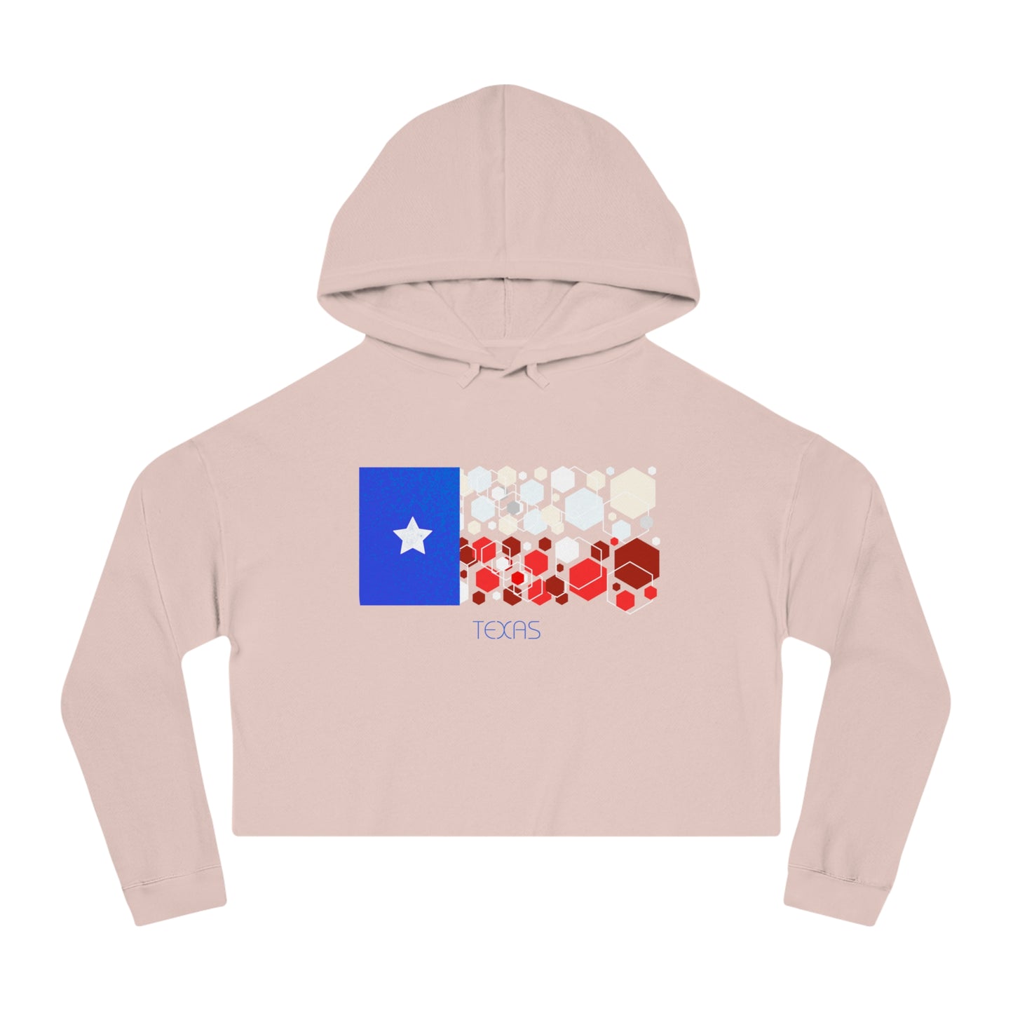 Sudadera corta con capucha Modern Texas para mujer