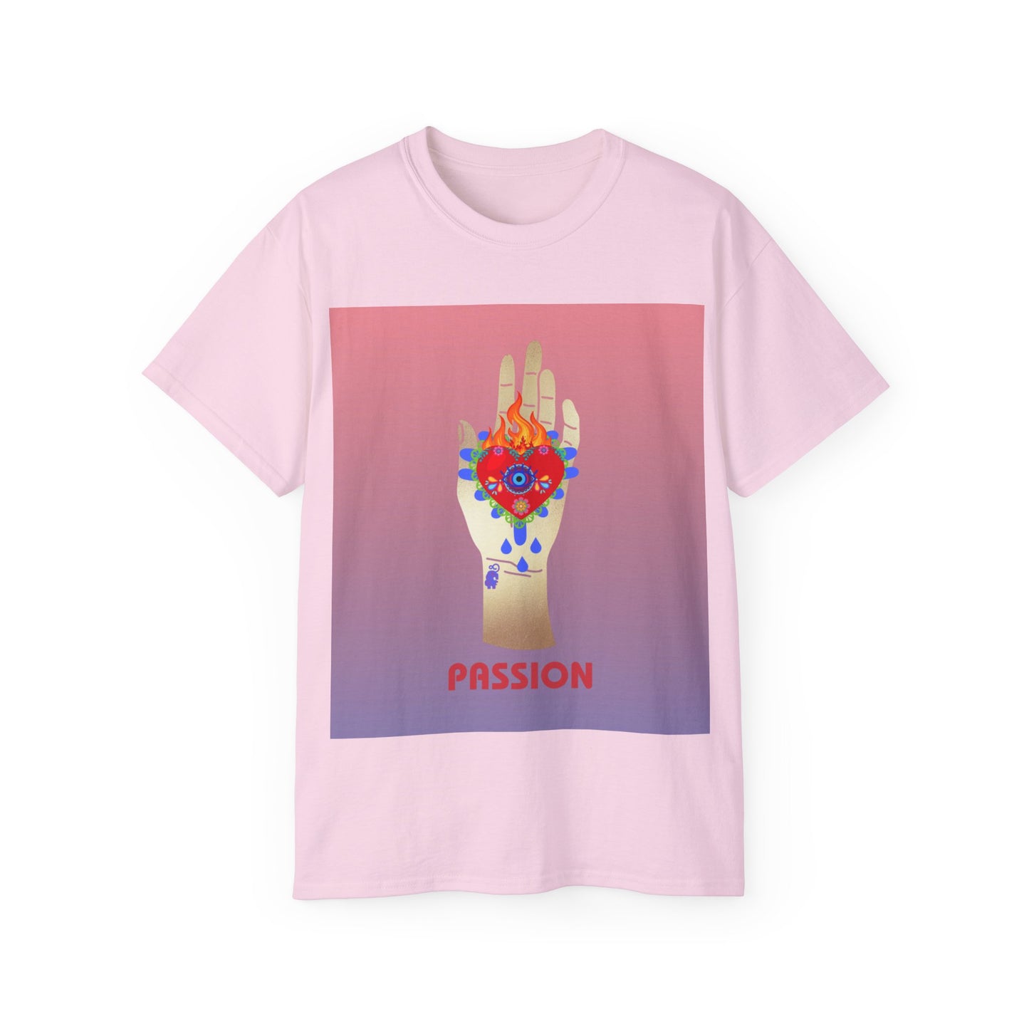 Passions Burning Heart Illustration Ultra Cotton Tee