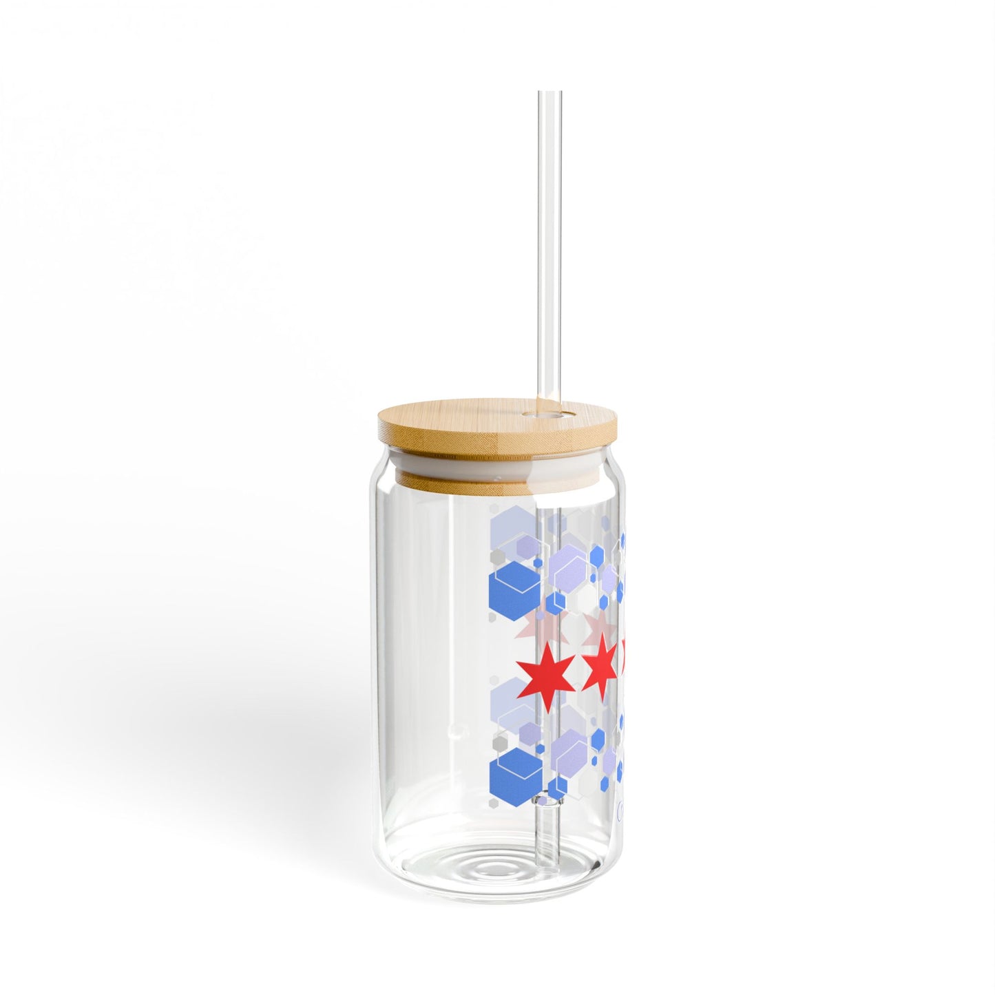 Modern Chicago Sipper Glass, 16oz