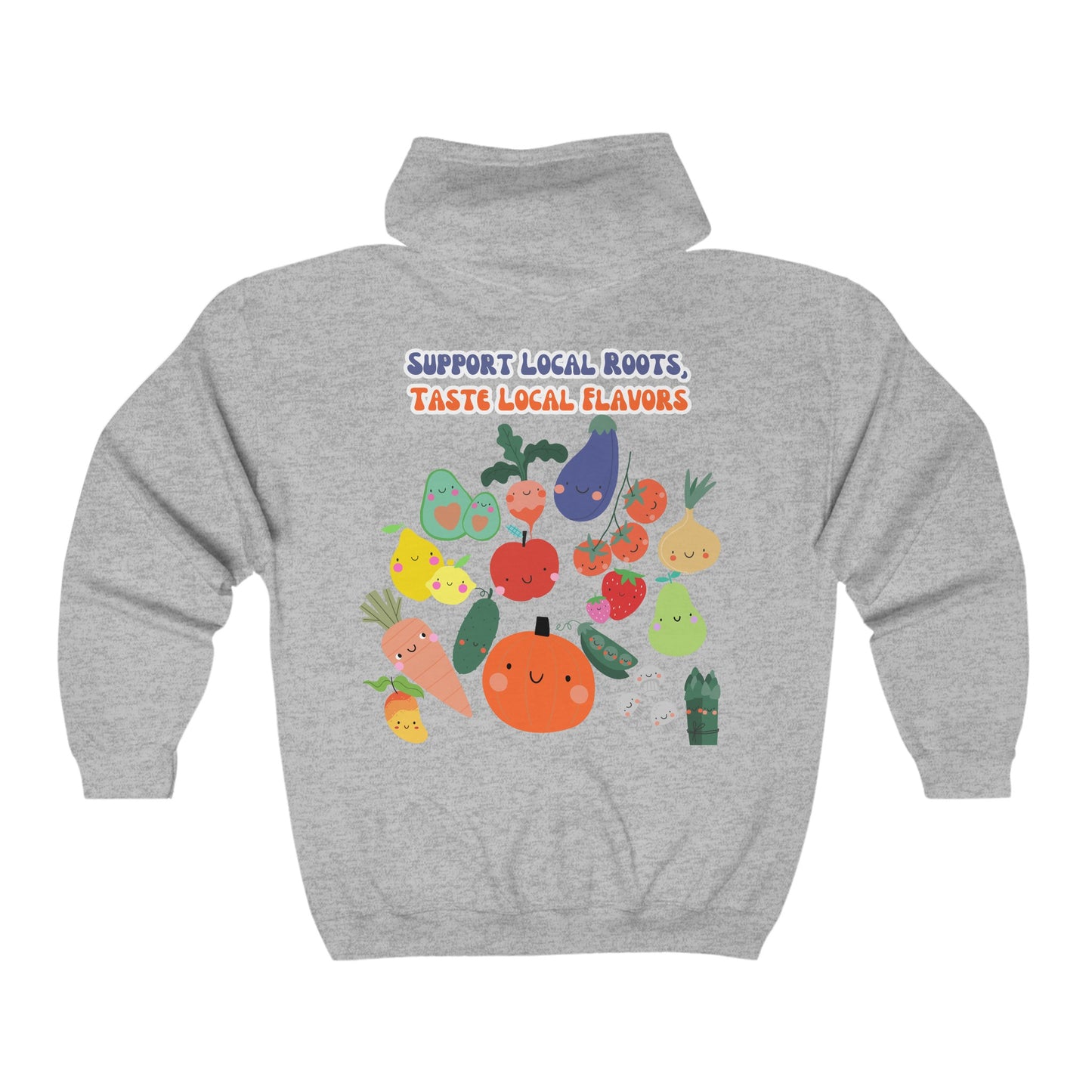 Local Roots, Local Flavors Unisex Heavy Blend™ Full Zip Hooded Sweatshirt EU