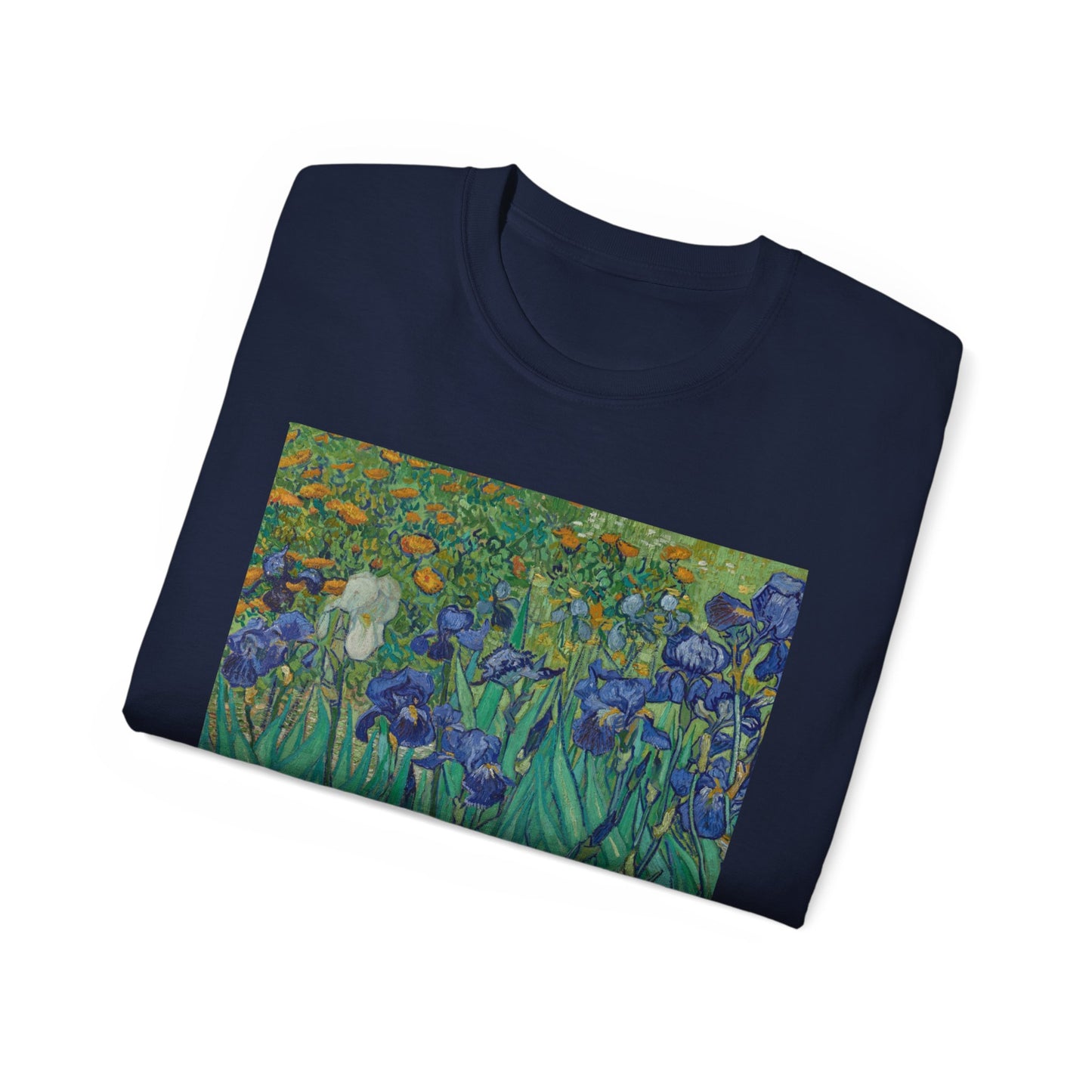 Camiseta unisex de algodón ultrafino con la imagen de los lirios rasgados de Van Gogh, 1889, UE