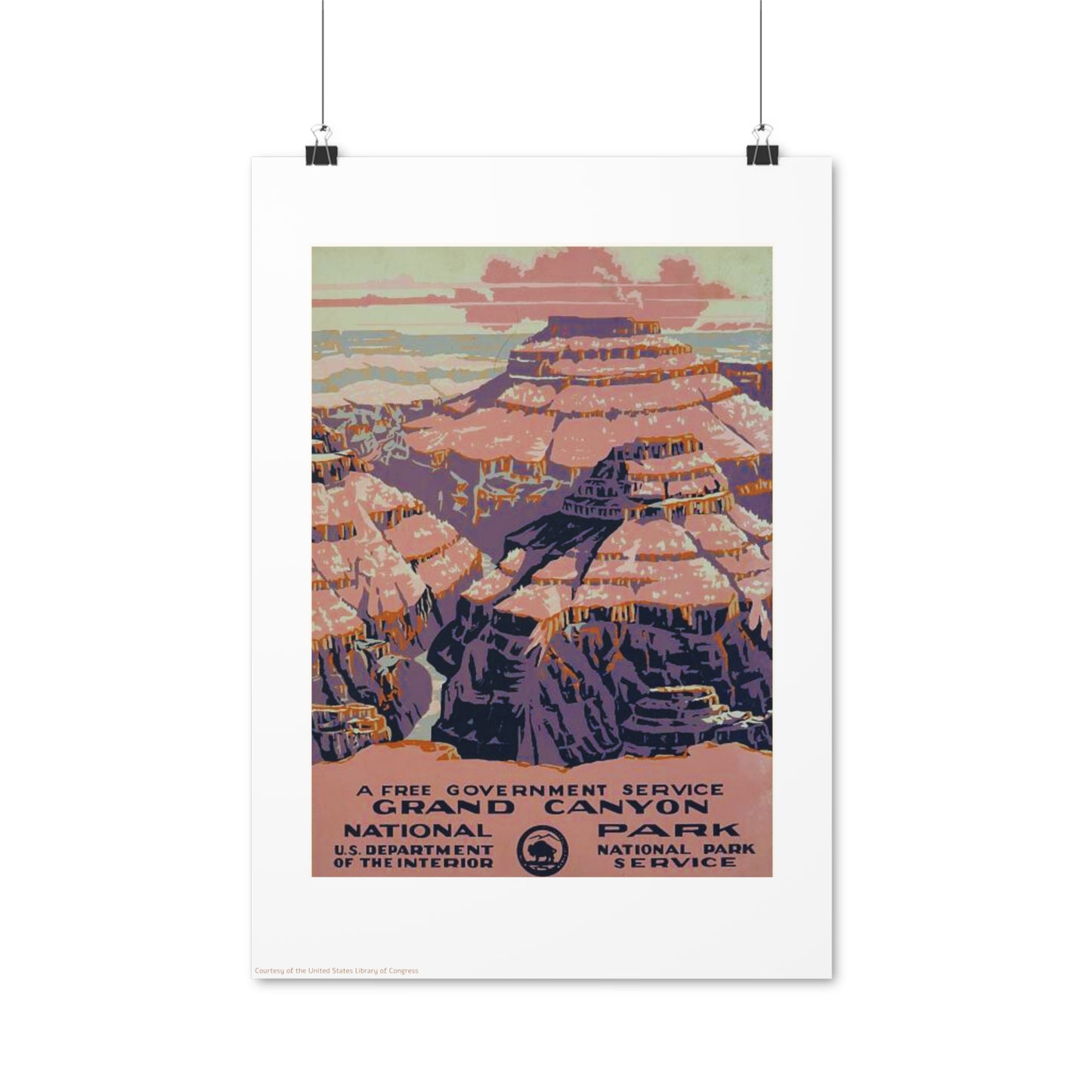 The Grand Canyon Illustration Vertical Poster EU