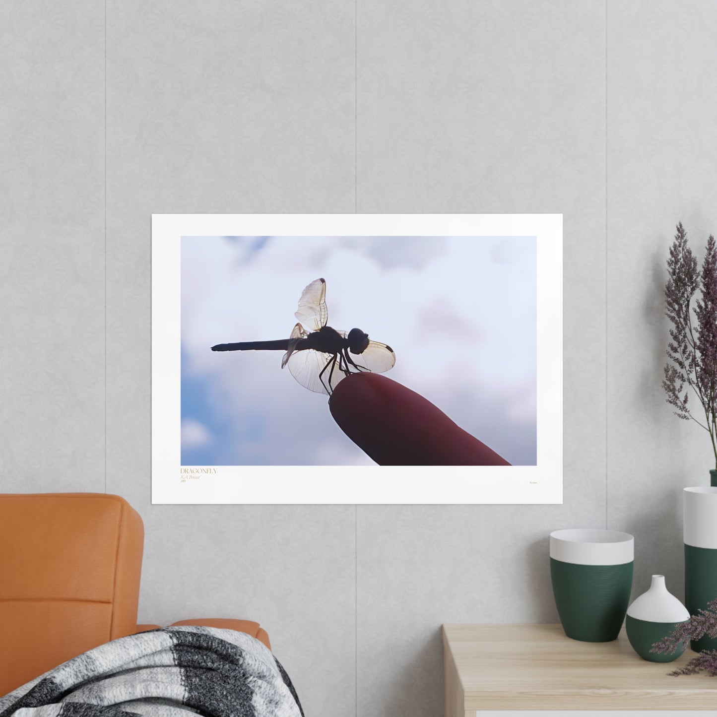 Dragonfly Matte Photograph Horizontal Posters EU