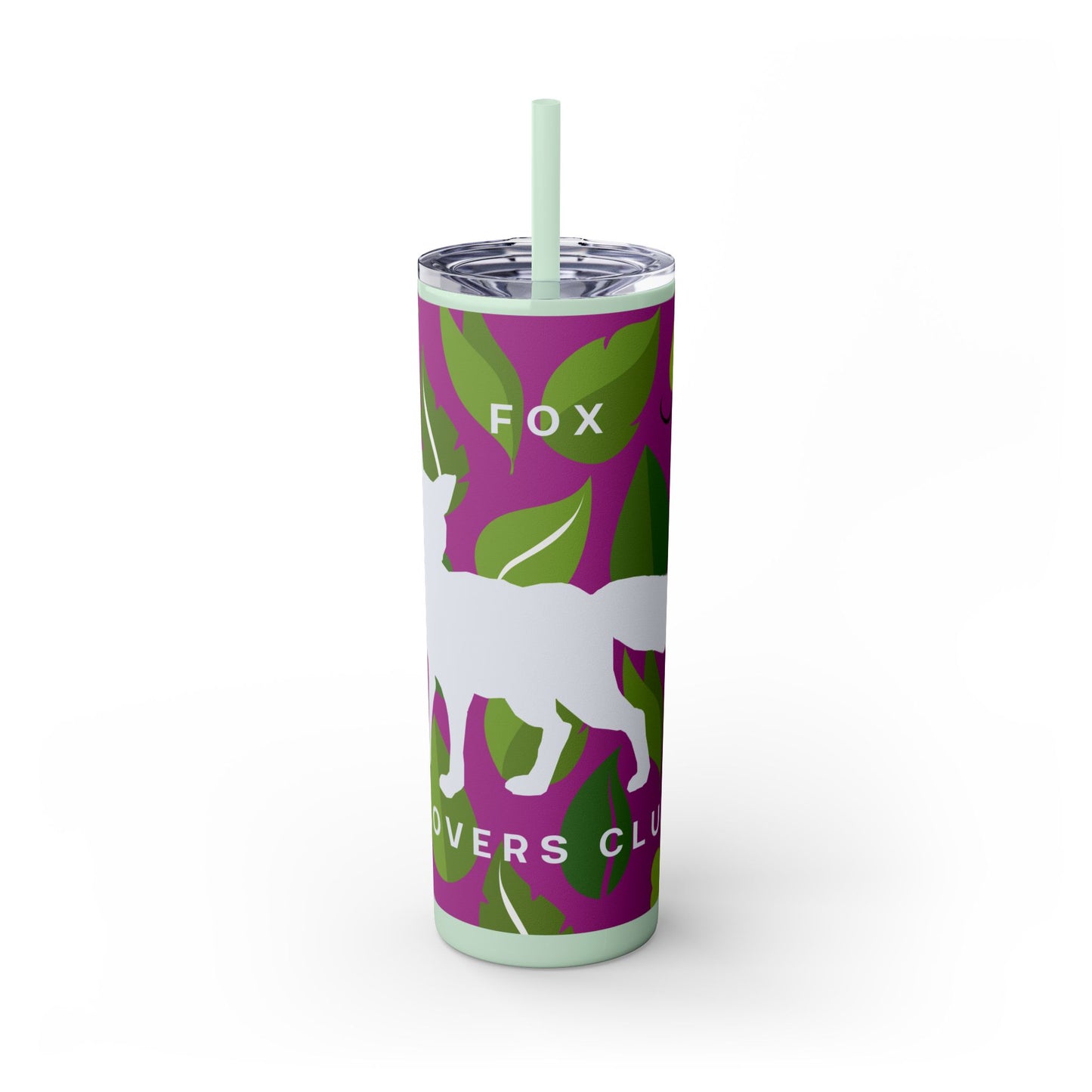 Fox Lovers Club Tumbler with Straw, 20oz