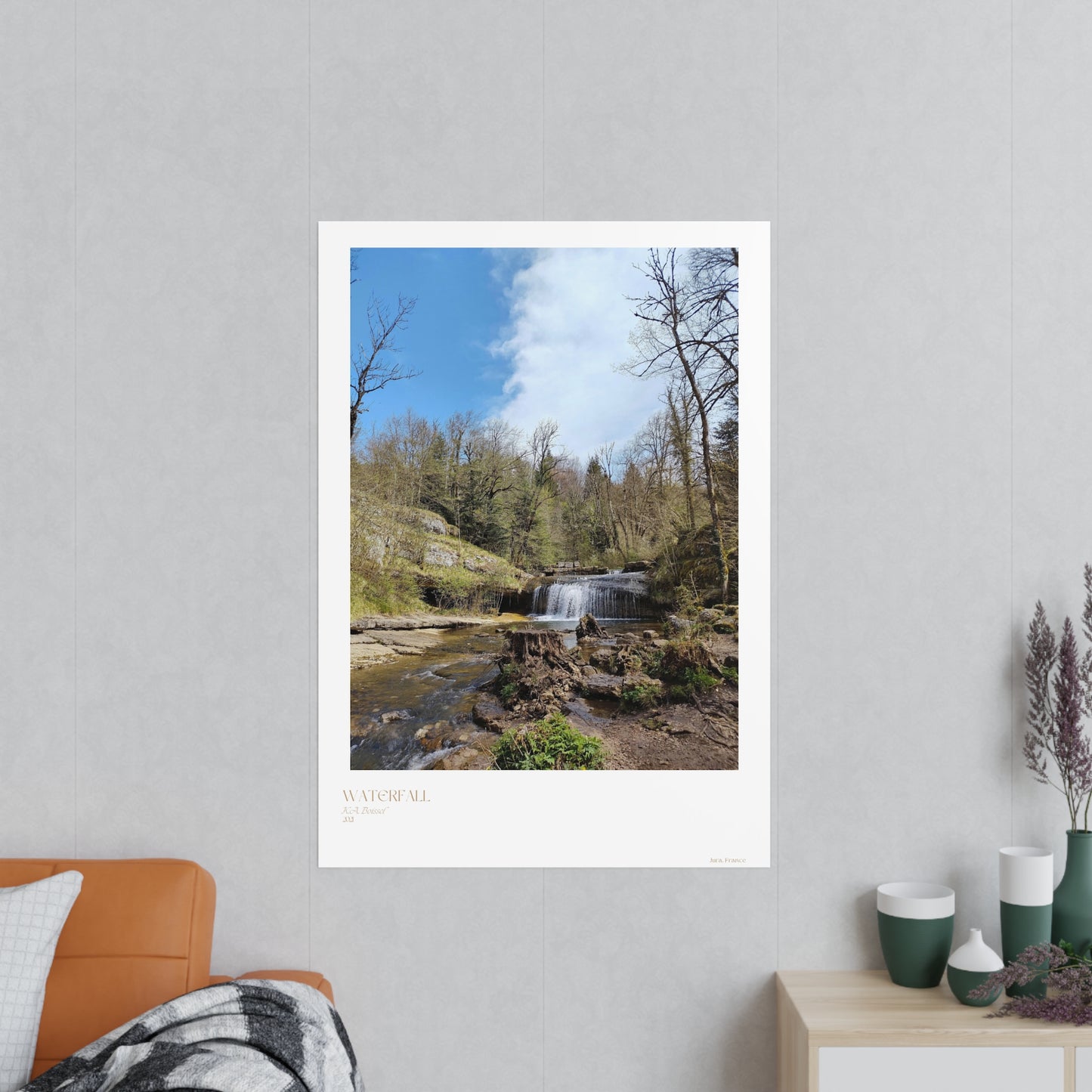 Waterfall Photograph Vertical Posters EU