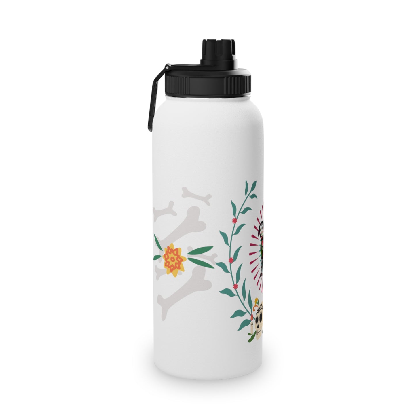 Dia de la Doggie Steel Water Bottle, Standard Lid EU